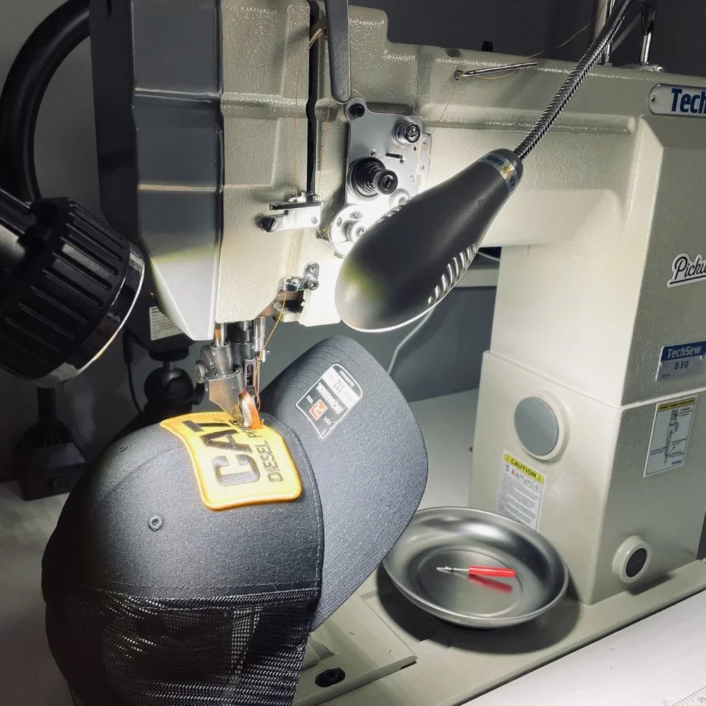 Vintage Caterpillar CAT Diesel Power Patch Hat - Richardson 112 All Black Cap - Picture 6 of 8